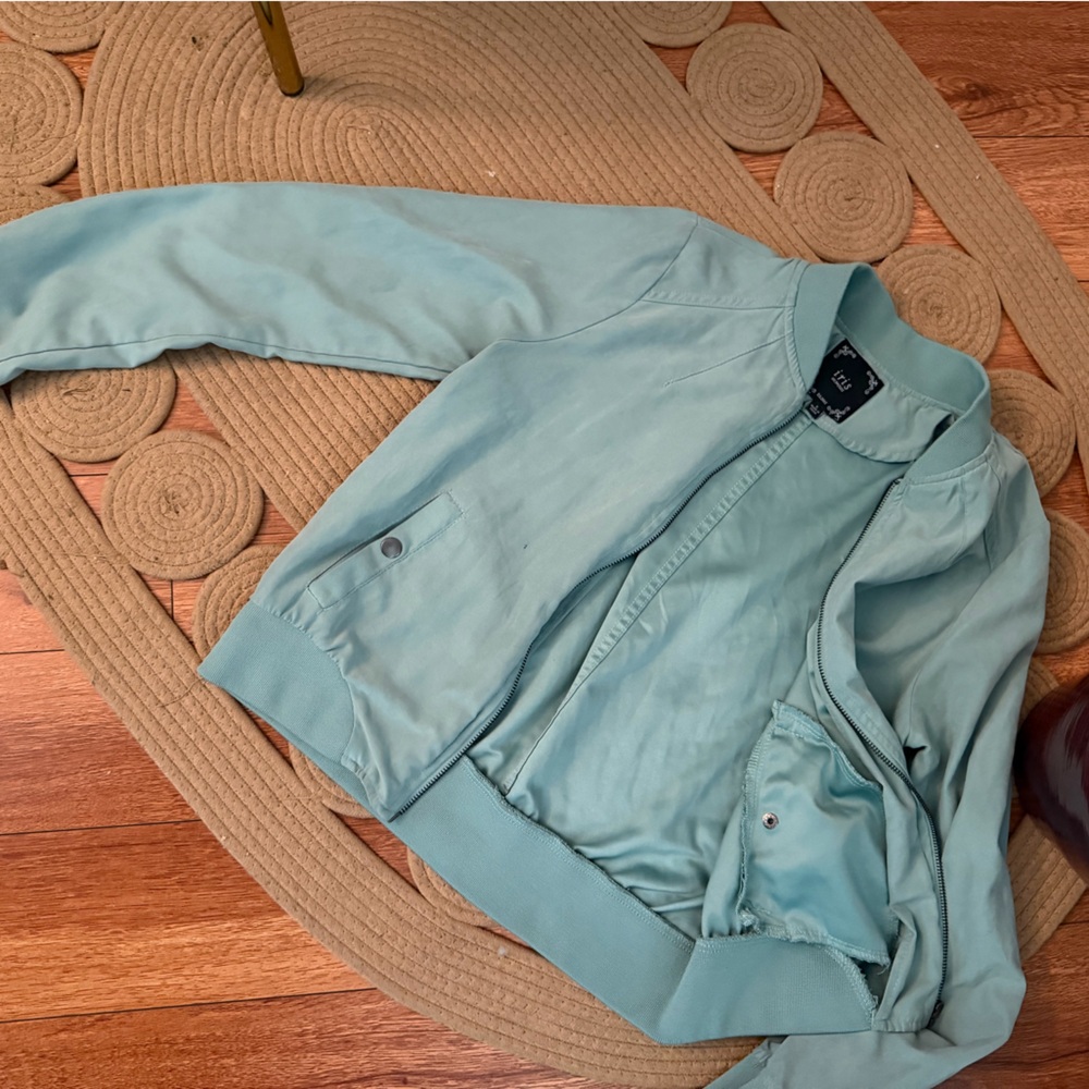 Stylish Women's Light green Bomber Jacket